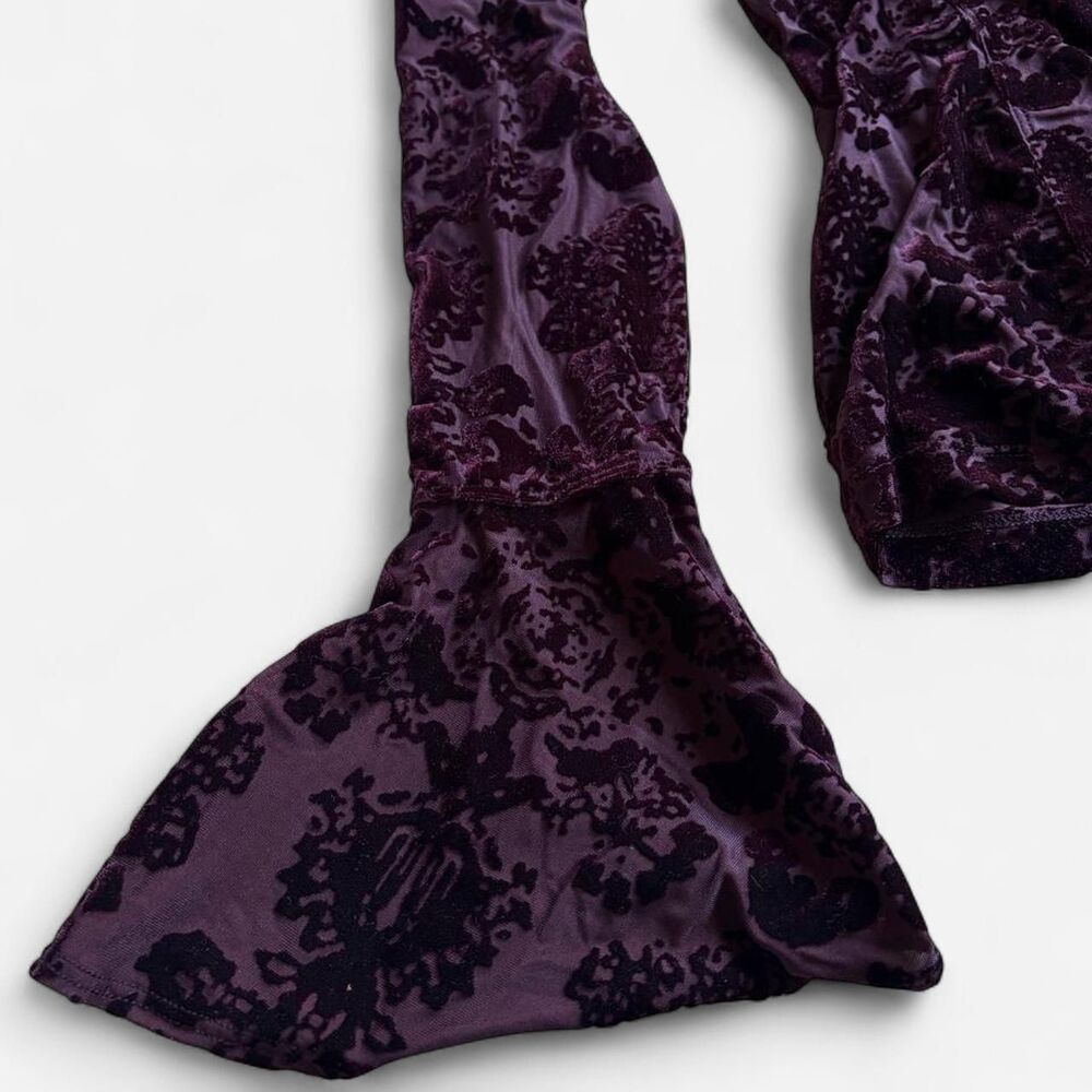 Free-people Women's Purple and Burgundy Blouse - Picture 4 of 8